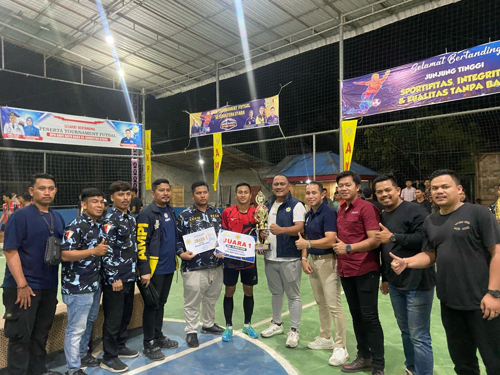 Ketua DPD AMPI Sumut Hadiri Penutupan Turnamen Futsal