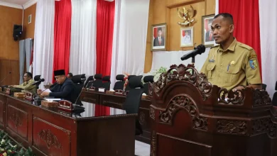 Rapat Paripurna Pandangan Umum Fraksi Terhadap LKPJ Bupati Batu Bara Tahun Anggaran 2023