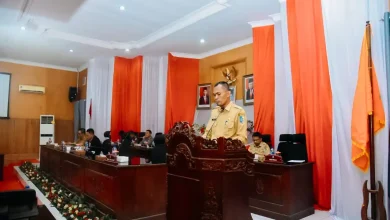 Rapat Paripurna DPRD Batu Bara Tentang Penyampaian Ranperda Pengawasan Tanpa Rokok