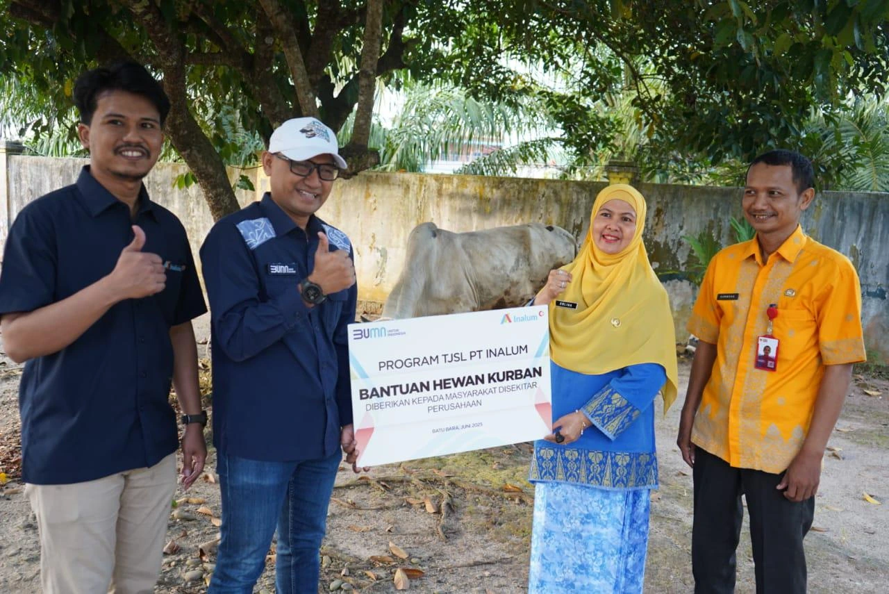 INALUM Salurkan 47 Hewan Kurban ke Masyarakat Sekitar Operasional di Sumut