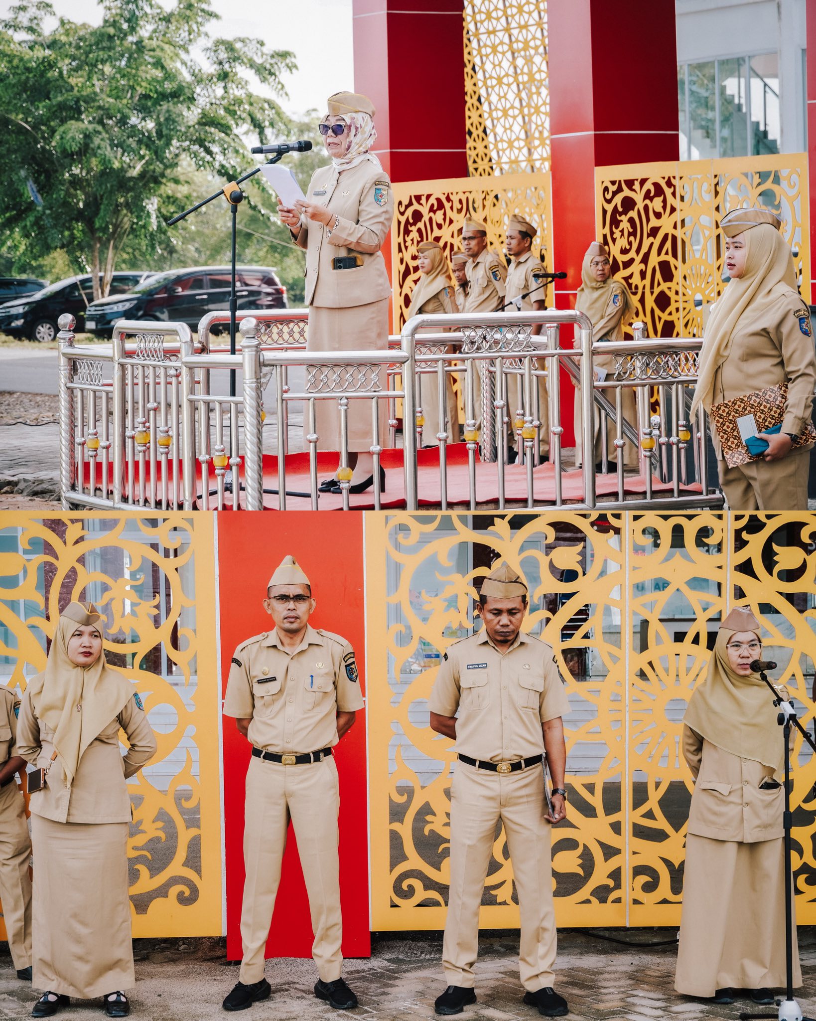 Bapenda Batu Bara Jadi Petugas Apel Gabungan ASN