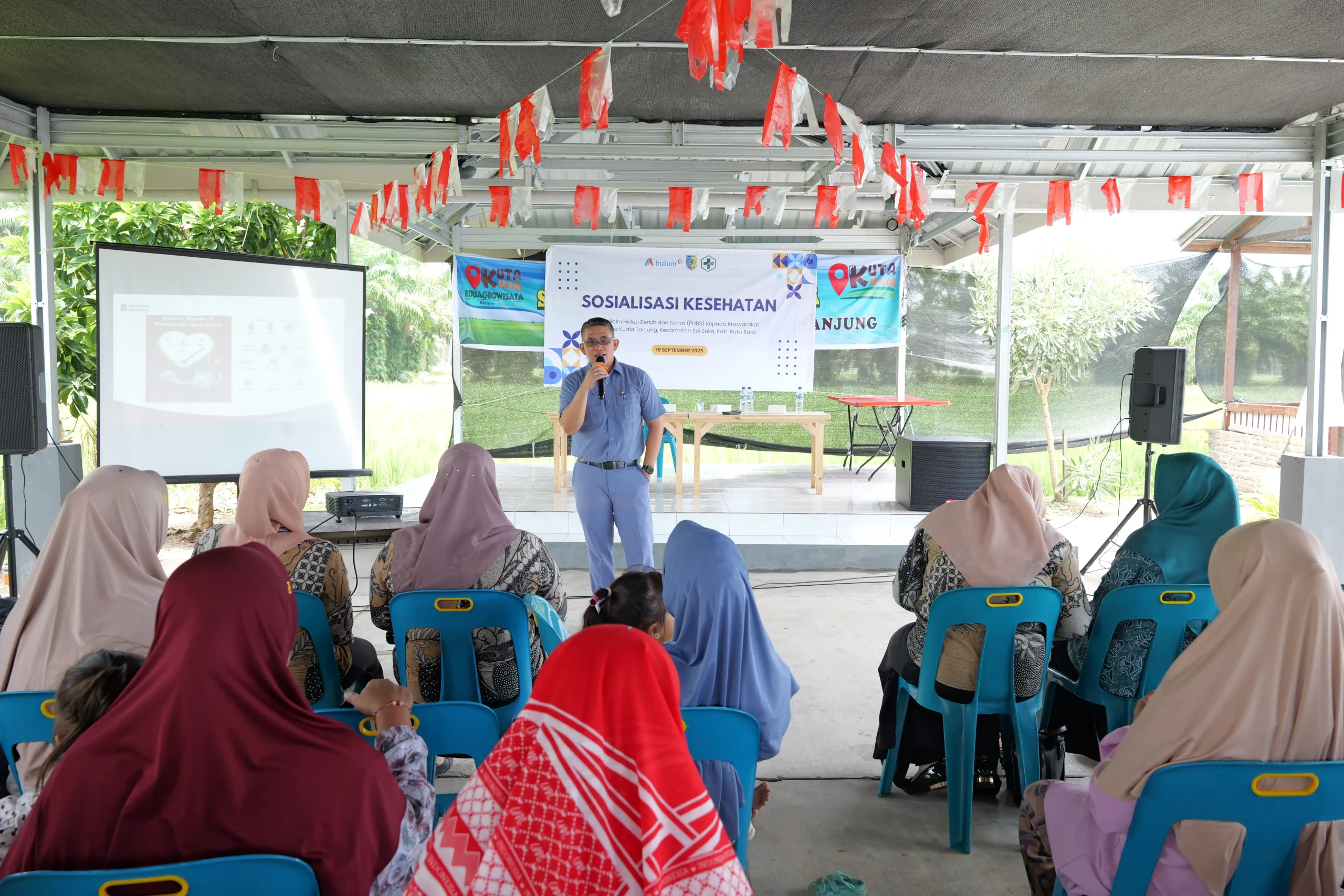 INALUM dan Puskesmas Sei Suka Gelar Sosialisasi PHBS untuk Warga Kuala Tanjung