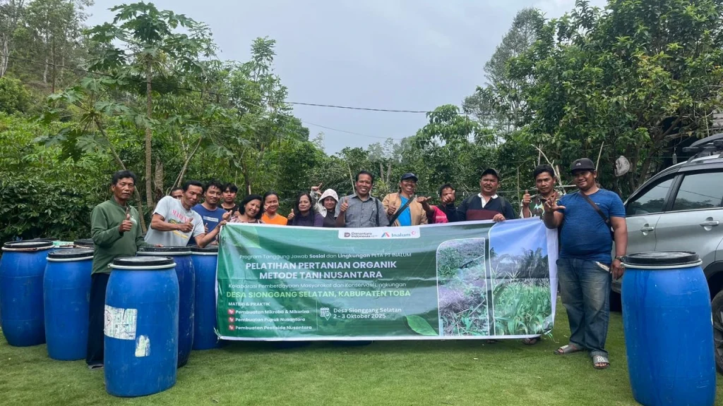 INALUM Gelar Pelatihan Metode Tani Nusantara di Toba