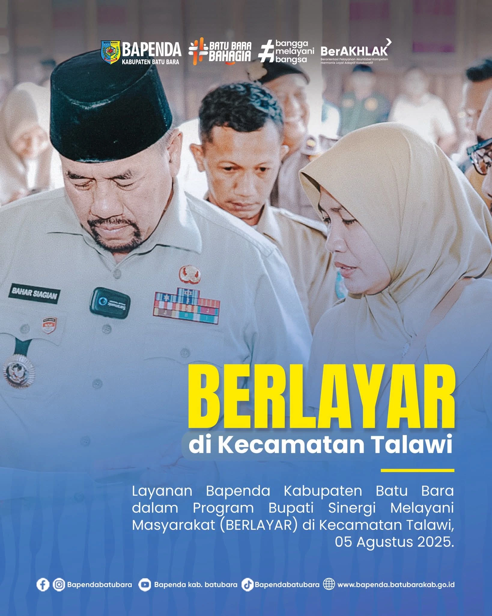 Bapenda Batu Bara Kembali Buka Layanan Pajak Daerah Melalui Program Berlayar di Kecamatan Talawi