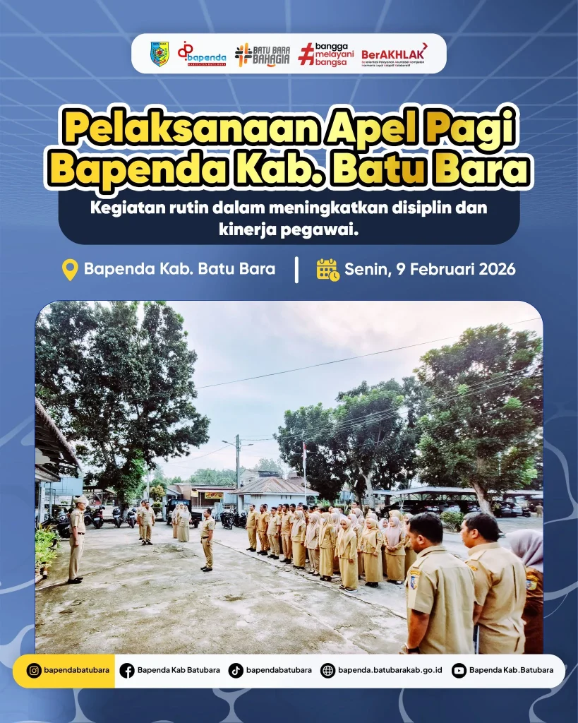 Bapenda Kabupaten Batu Bara Gelar Apel Pagi, Perkuat Disiplin dan Budaya Kerja Profesional