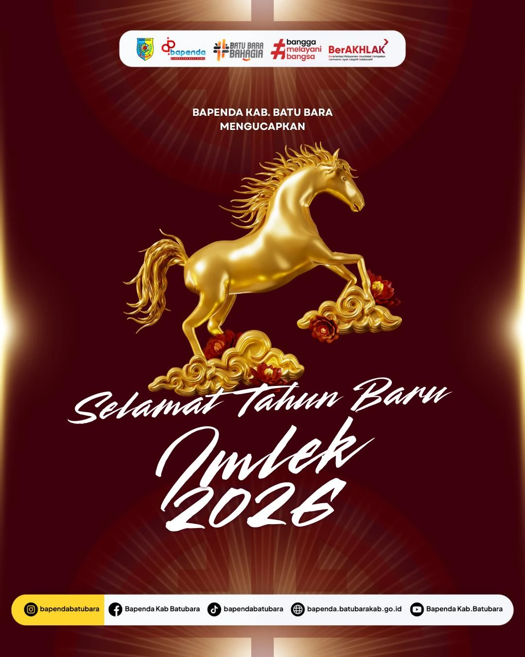 Bapenda Batu Bara Sampaikan Ucapan Selamat Tahun Baru Imlek 2026