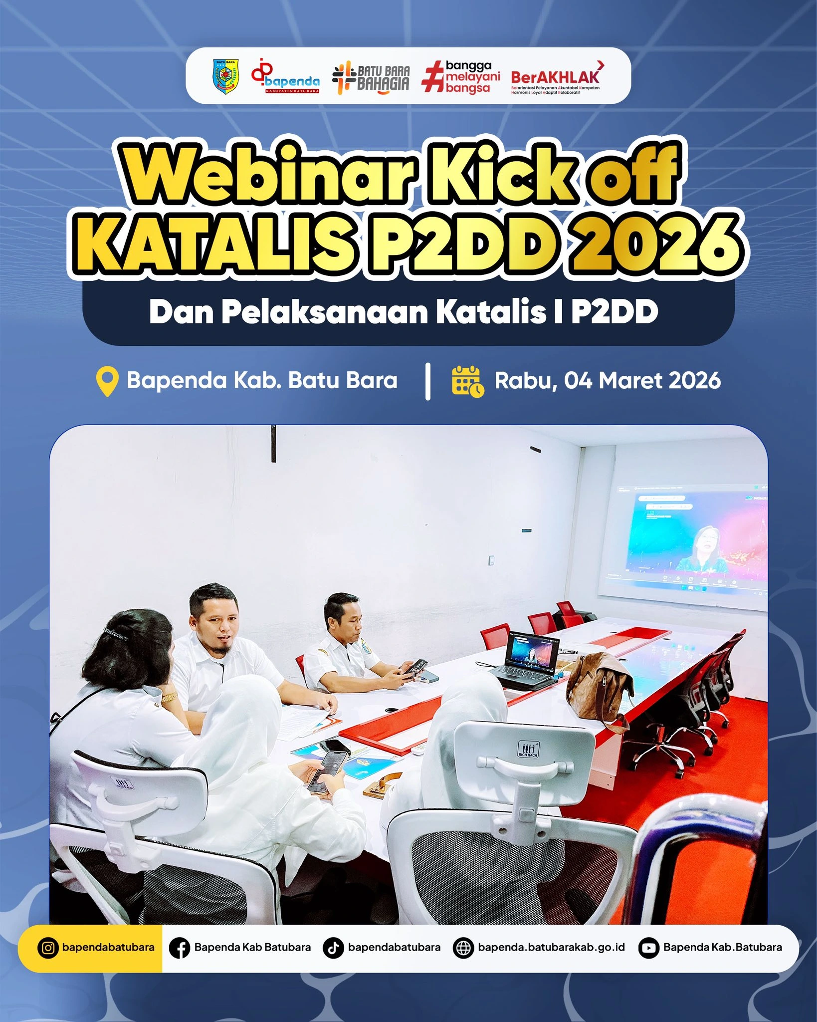 Bapenda Batu Bara Ikuti Webinar KATALIS P2DD untuk Perkuat Digitalisasi Transaksi Daerah