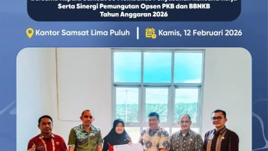 Bapenda Batu Bara dan Sumut Perkuat Sinergi, Rapat Koordinasi Pemungutan PKB dan BBNKB TA 2026 Digelar di Samsat Lima Puluh