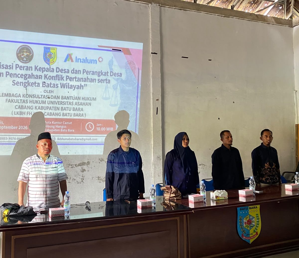 LKBH FH UNA Cabang Kabupaten Batu Bara Gelar Penyuluhan Hukum, Dorong Pencegahan Konflik Pertanahan dan Sengketa Batas Wilayah